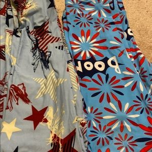 Lularoe red white and blue bundle